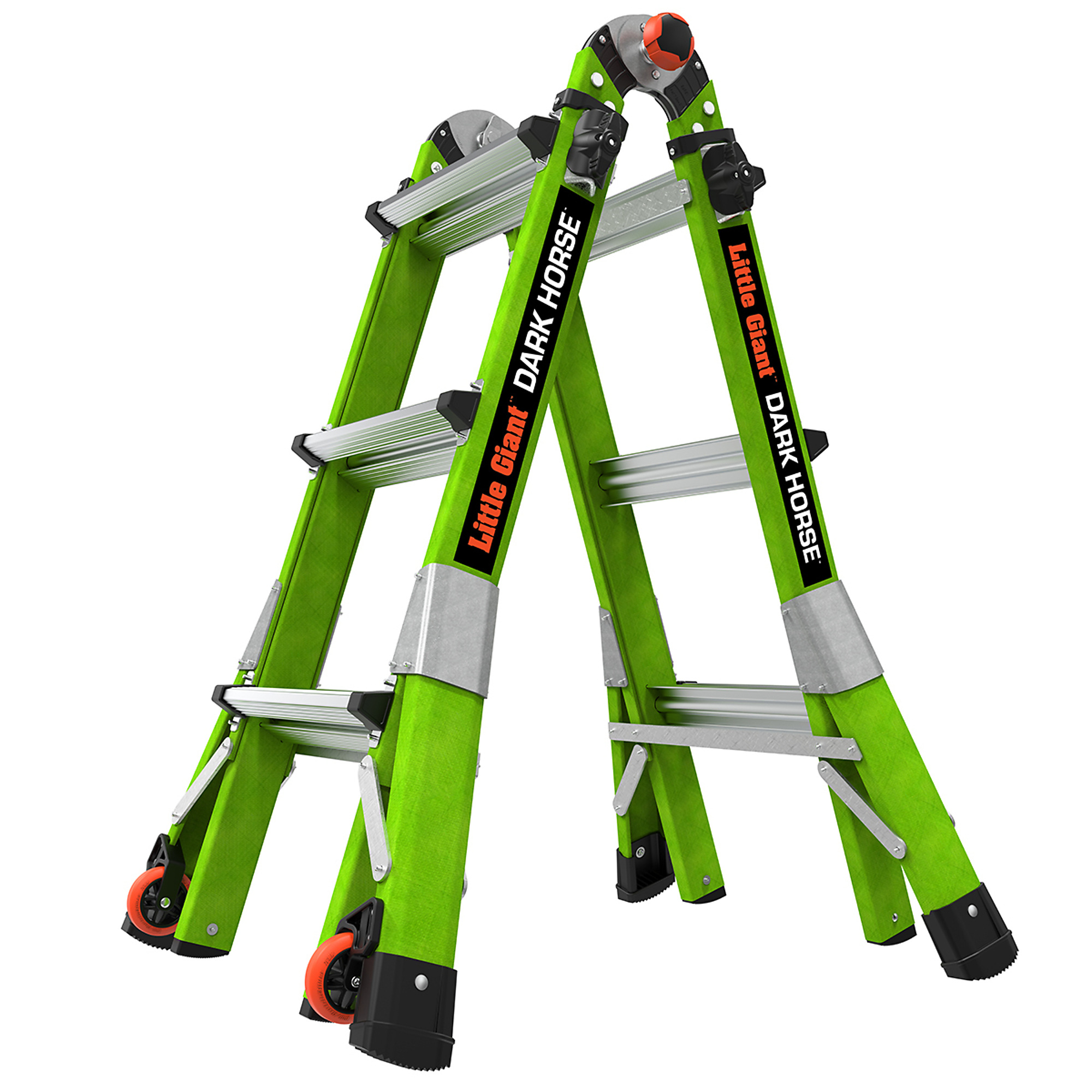 Little Giant Ladder, DARK HORSE 13 300lb Fiberglass Articula Ext Ladder, Height 13 ft, Capacity 300 lb, Material Fiberglass, Model# 16113-001